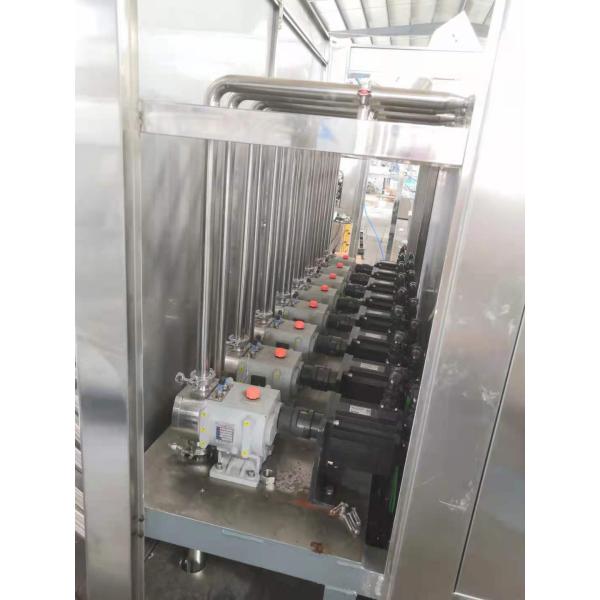 10 Liter Linear Liquid Filling Machine , High Precision Rotor Pump Filling Line