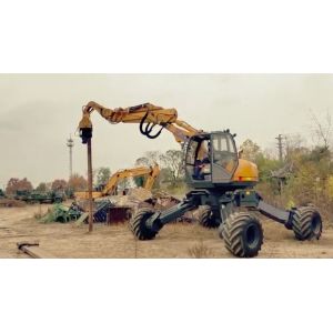 China Pile Driver - XCMG Wheel Excavator & 6m Depth on sale