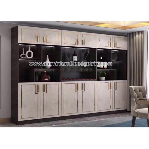 aluminum T moulding trim for display cabinet