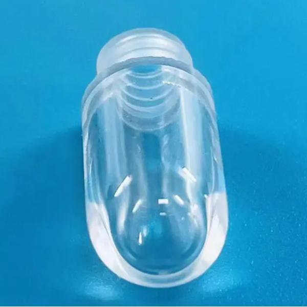 Buy 1100 Degrees Work Temperature Fused Silica Transparent Threaded Tube With One End Closed Design at wholesale prices