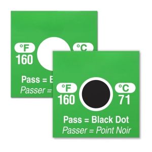 Irreversible Oilproof Waterproof Temperature Sensitive Labels 40-180℃