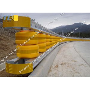 China Spacing 0.5m Anti Shock Traffic Fence Highway Roller Barrier on sale