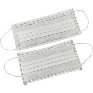 White Nonwoven Disposable 3 Ply Face Mask For Cleanroom