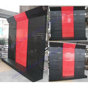 Stand Merchandising Hanging Hooks Metal Storage Shelves Rack