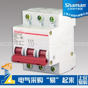 High quality good price DZ47-63D-3P-50A Mini circuit breaker,murray circuit