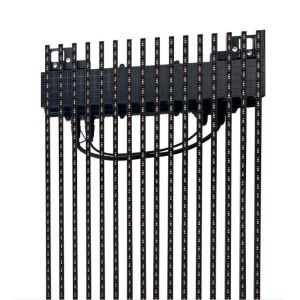 7kg Panel Weight Transparent LED Display with 45° Panel Chamfer and 50%