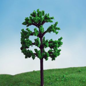 Quality MODEL TREE with leaf Plastic green ,GT23 H:40-120mm for sale