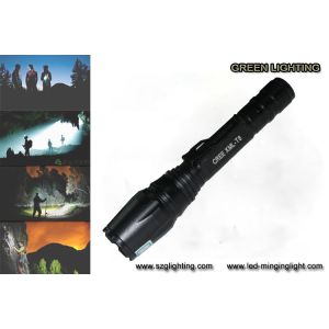 10W Rechargeable Led Flashlight For Hunting / Hiking / Camping / Fishing