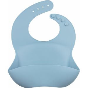 Adjustable Silicone Catcher Bib Safe Soft For Baby Kids Feeding