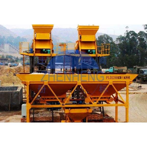 Buy HZS75 75 M3/H Concrete Batching And Mixing Plant With PLD2400 Baching Machinery at wholesale prices