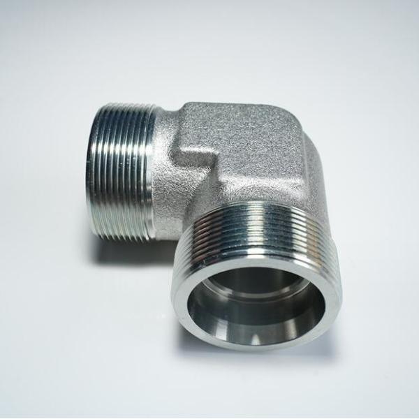 Round Head Medium Carbon Steel 90 Degree Elbow Hydraulic Fitting with Male