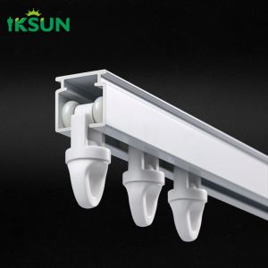 Retractable Extendable Telescopic Curtain Track Rail Smooth And Silent