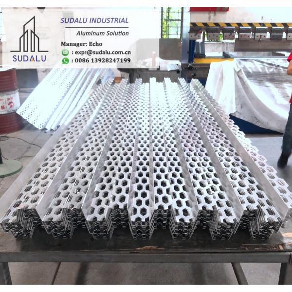 SUDALU Aluminum CNC Curvel Panel Aluminum Bending Perforated Panel For Wall Decoration
