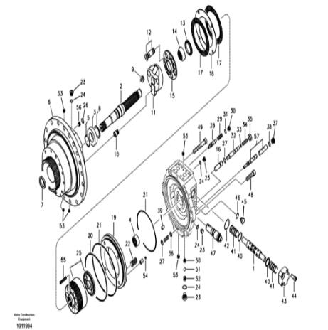VOE14528281 14528281 Vo-lvo EC290B EC360B Excavator Travel Motor