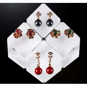 Multifunctional Acrylic Display Stands Engraving Crafts For Rings / Earrings