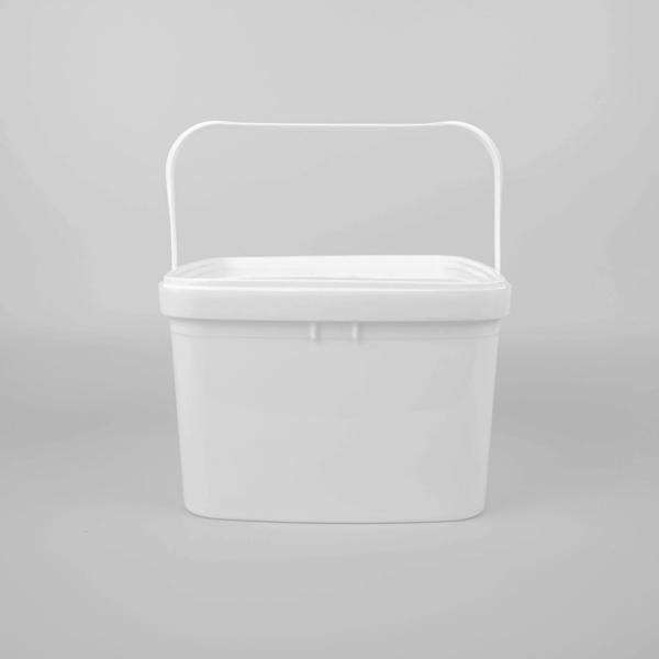 Buy SGS Approval 3L Square Food Buckets Bucket Plastic Paint Pail at wholesale prices