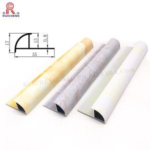 Professional Aluminum Tile Trim Round Shape Ceramic Alloy Protection Extrusion