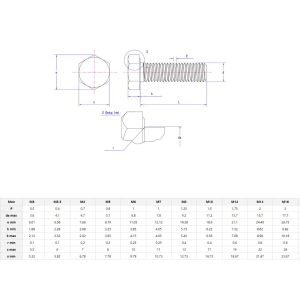 Long-Lasting Durability Grade Hex Bolts and Nuts M6-M36 M10 DIN933 934 Steel