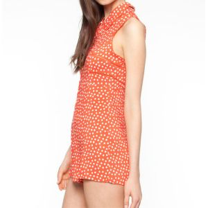 Sleeveless Women Jumpsuits And Rompers , Chiffon Red / Black Little