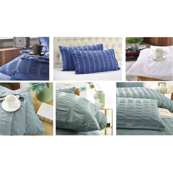 Orange Blue White Ruffle Duvet Cover Queen 4 Pcs Comfortable Machine Wash