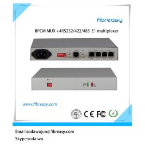 China G.703 voice mux E1 PCM 8 lines telephone extender  PCM MUX  e1 multiplexer on sale