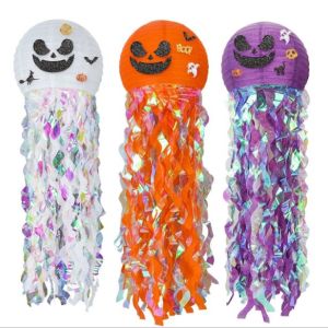 Halloween Jellyfish Pumpkins Paper Lanterns