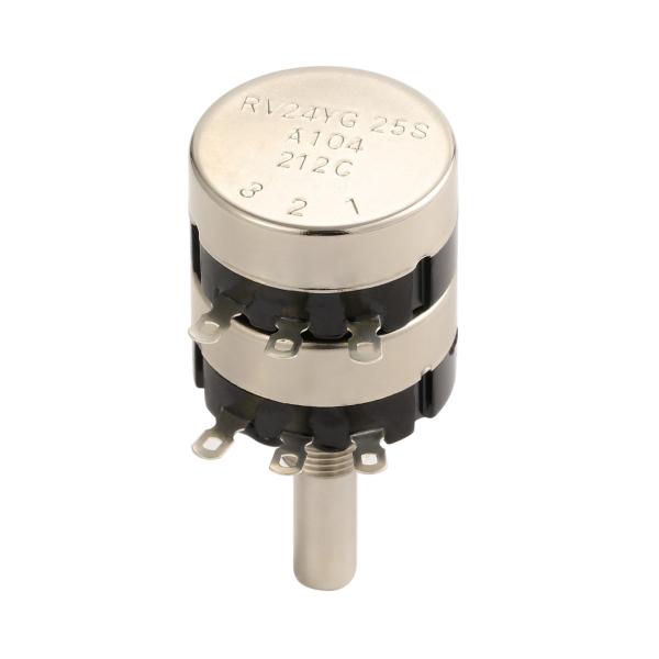 Dual Unit Rotary Type Potentiometer RV24YG25SA104 For Mechanical Medical