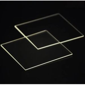 High Temperature Square Optically Transparent Thin Quartz Glass Plate for