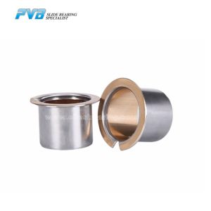 CuSn10Pb10 Track Roller Bimetal Bushing Friction Welded Flange Bimetal Bushing