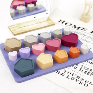 China Baby Toddler Silicone Puzzle Non Toxic With Star Heart Flower Shape on sale