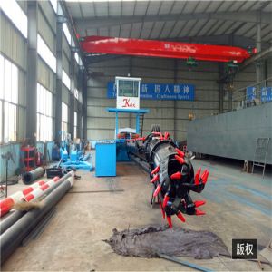 Sand Mining 220m3 Cutter Suction Dredger Dismountable Hull Structure