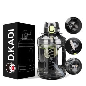 Straight Wide Mouth Plastic Sports Bottle For Gym Outdoor Activity