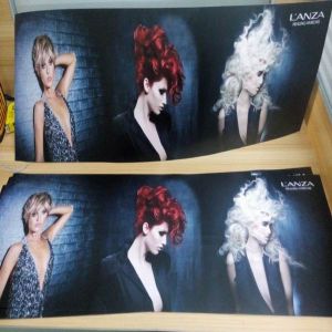 super cool custom hair salon glow el poster, animation advertising panel
