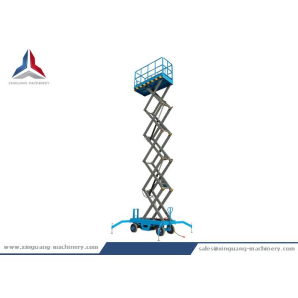 Buy 500kg Capacity Battery Power Lifting Hydraulic Scissor Lift with Plywood Case Package at wholesale prices