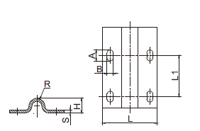 Indoor Curved Sliding Gate Track Hardware 'System Heavy Duty U Groove R8 R10