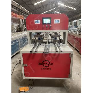 China 0.75KW / 1KW Rectangle Press Hydraulic Tube Punching Machine With Cutting System on sale