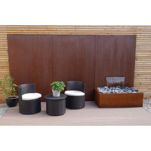 1800mm Anti Corrosion Metal Garden Ornaments Corten Steel Water Trough