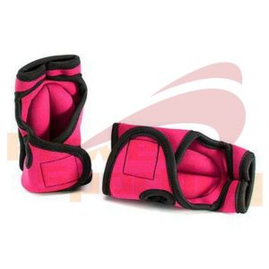 China Exercise Fitness Hot Pink Neoprene Weighted Gloves 1LB pair on sale
