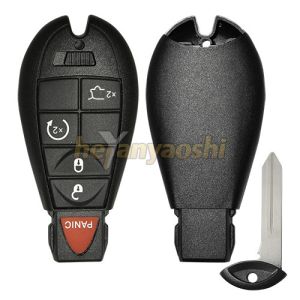 China Electric Glass Auto Car Keys Remote 5 Buttons For Chrysler Broken Resistant on sale