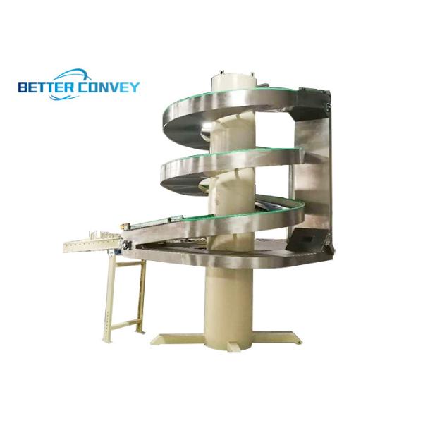 Buy Carton Boxes Elevator Belt Spiral Case Lifting Conveyor at wholesale prices