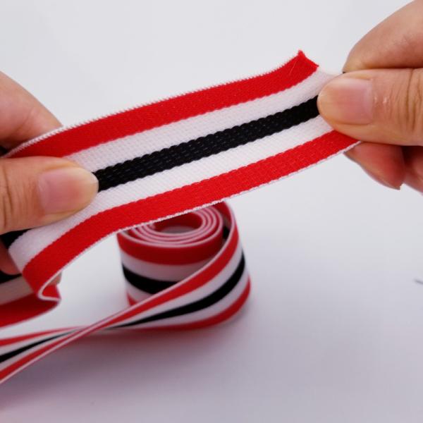 Wide 4CM Jacquard Striped Ribbon For Underwear Waistband Jacquard Elastic Band