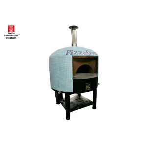 Restaurant Italy Stainless Steel Pizza Oven Gas Heating Napoli Style Lava Rock