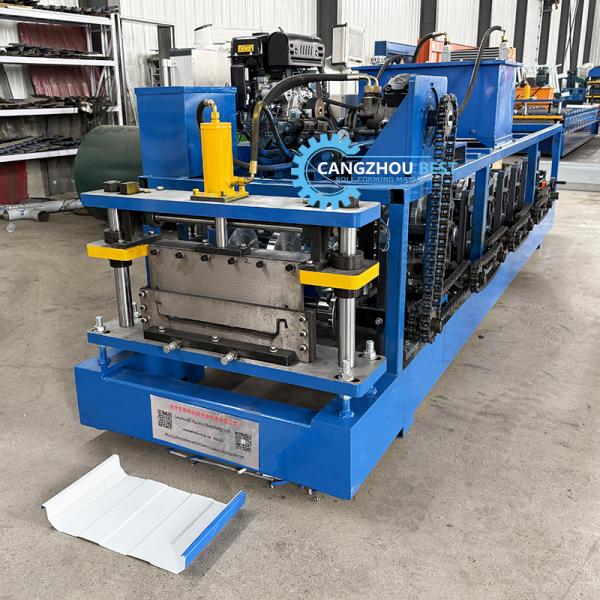 Portable Kr18 Standing Seam Self Lock Roofing Sheet Roll Forming Machine