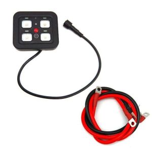 4 Gang Automotive Switch Panel For Dimmable Universal LED Light Bar RGB Display