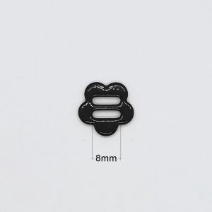 Flower Shape 8mm Slide Lock Bra Strap Adjusters