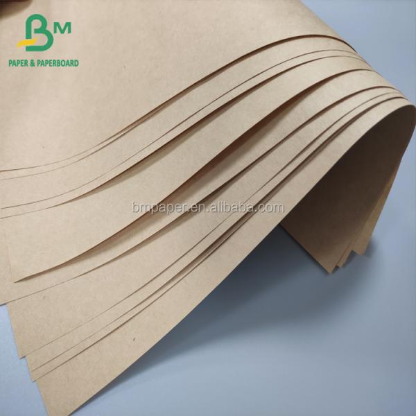 Virgin Pulp Brown Kraft Wrapping Paper Rolls 1250mm 50gsm 70gsm