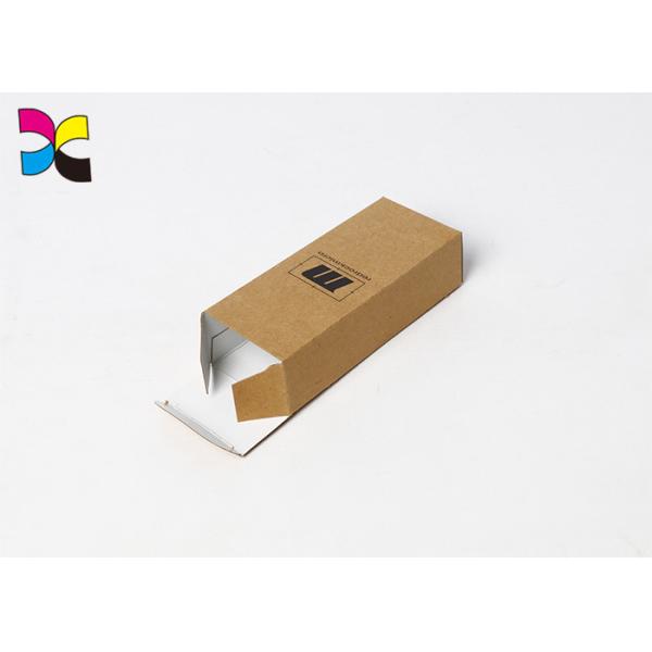 Kraft Paper Custom Packaging Boxes Print Black Simple Rectangle Cigarette Electronics