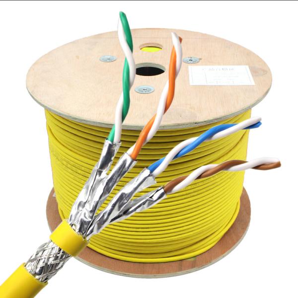 22AWG FTP LSZH PVC Jacket 305m CAT8 LAN Cable , Cat 8 Ethernet Cable
