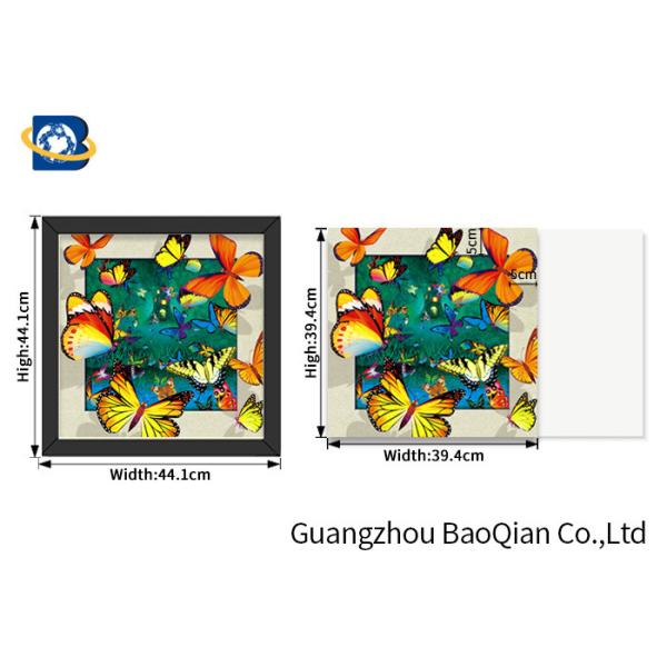 0.9mm PET 3D / 5D Pictures Dinosaur Image 40x40cm Size For Decoration