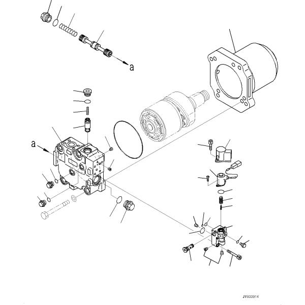 708-7H-04720 7087H04720 7087H11920 708-7H-11920 Komatsu D375 Bulldozer Hydraulic Fan Motor Aftermarket High Quality
